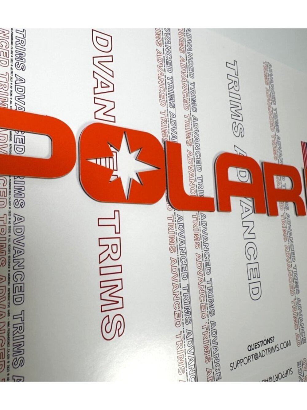 1.82'' 2016 POLARIS Ranger CreeyPLASTIC LETTERS FOR SNOWMOBILES NOT VINYL ORANGE - Picture 2 of 12